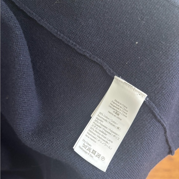 J. Crew Dark Blue Cape Jacket - Picture 4 of 6
